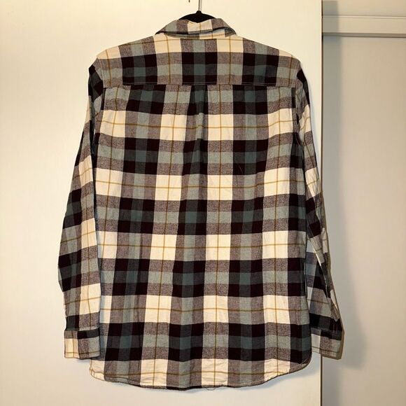 Eddie Bauer Large Button Down Collared Long Sleeve Women’s Flannel Shirt Plum Na - Picture 6 of 12